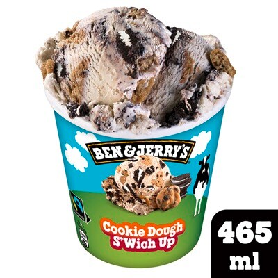 B&J Cookie Dough S'Wich Up 465ml